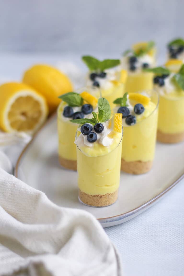 10 Lemon Cheesecake Pudding Cups by @klean.kate