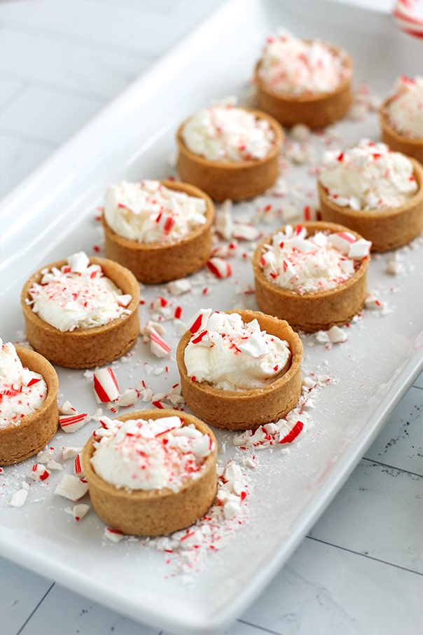 Candy Cane Peppermint Tarts by @klean.kate close up