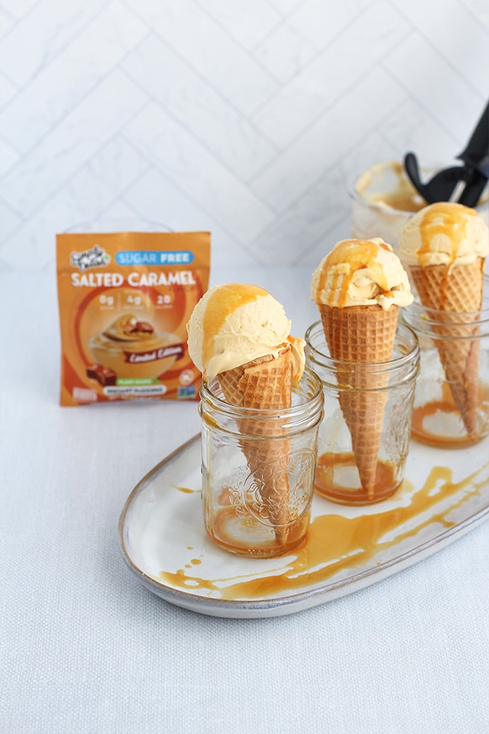 2 Salted Caramel Pudding Ice Cream by @klean.kate