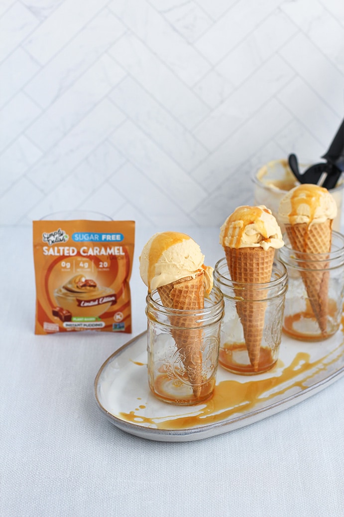 Salted Caramel Pudding Ice Cream by @klean.kate featured image