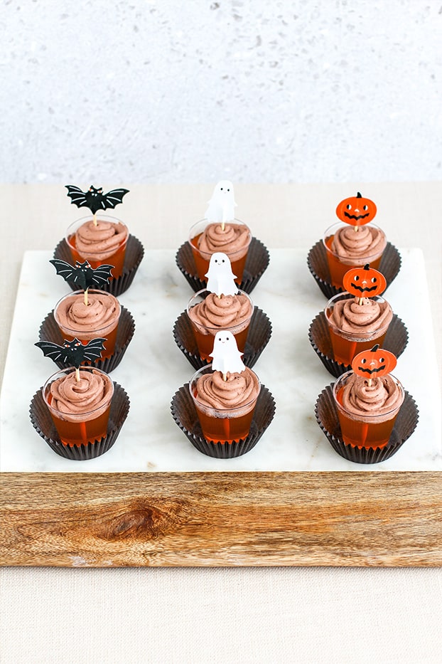 Simply Delish Chocolate Orange Halloween Cups by @klean.kate top view