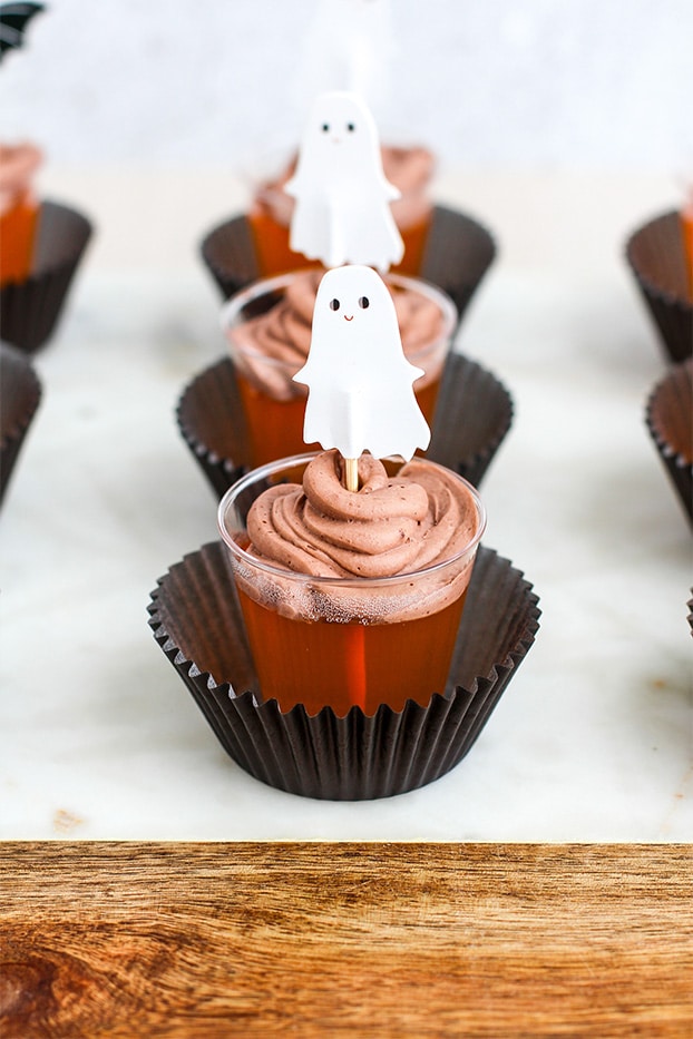 Simply Delish Chocolate Orange Halloween Cups by @klean.kate close up