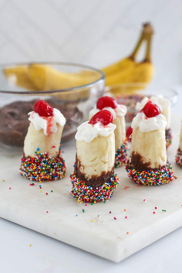 Banana Split Bites Close Up