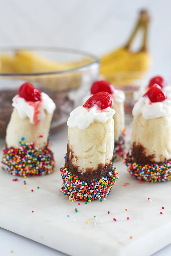 Banana Split Bites Close Up