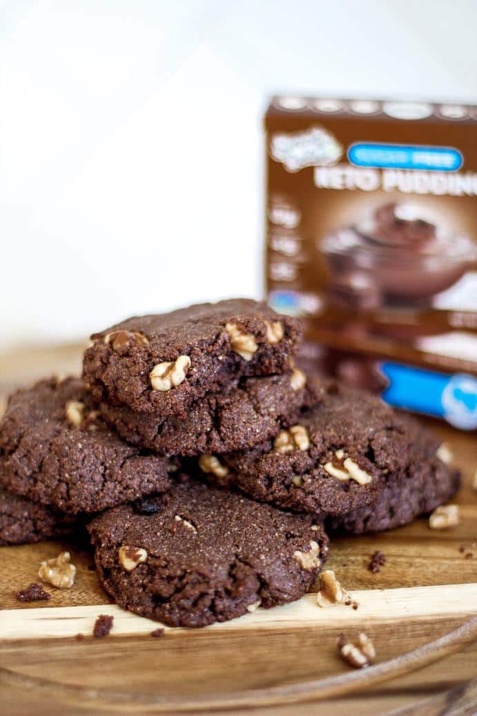 Chocolate Pudding Cookies by @klean.kate with Simply Delish Chocolate Instant Pudding