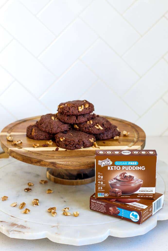 Chocolate Pudding Cookies by @klean.kate with Simply Delish Chocolate Pudding