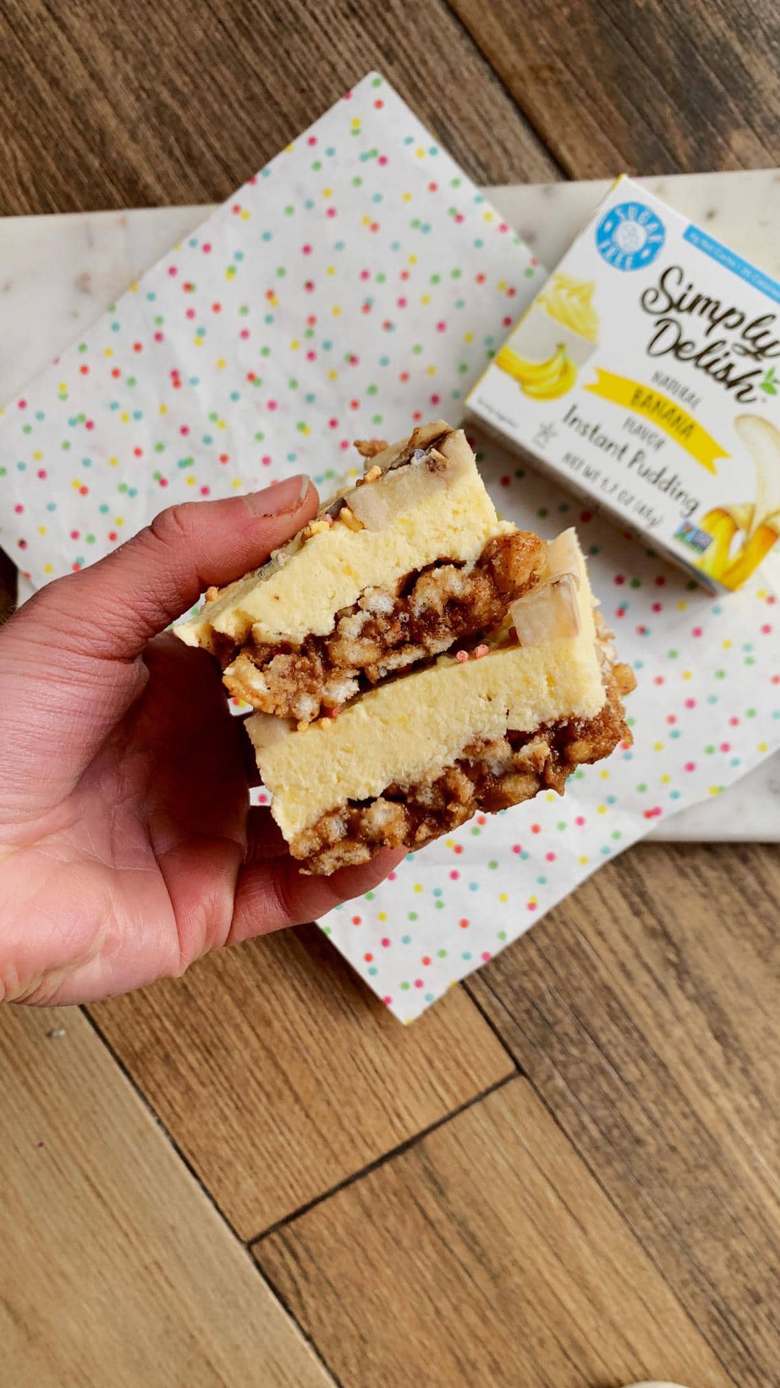 Honey Graham Banana Cream Pie Bars 3