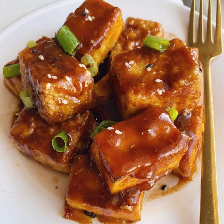 gluten free crispy orange tofu