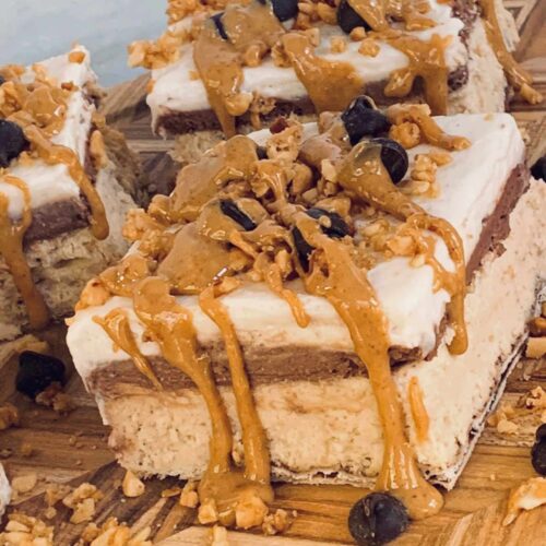 Chocolate Peanut Butter Cheesecake Bars