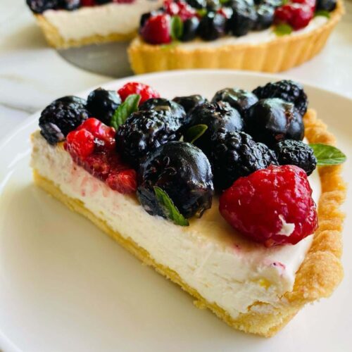 keto berry tart