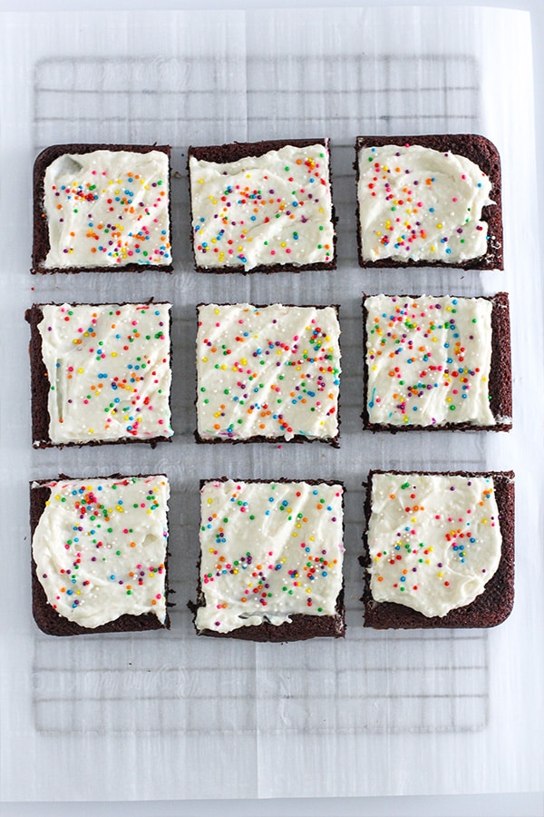 Keto Cosmic Brownies top view