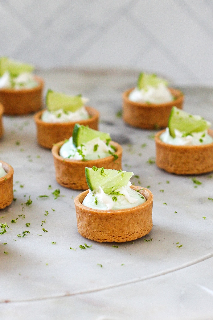 Mini Key Lime Pies by @kleankate close up