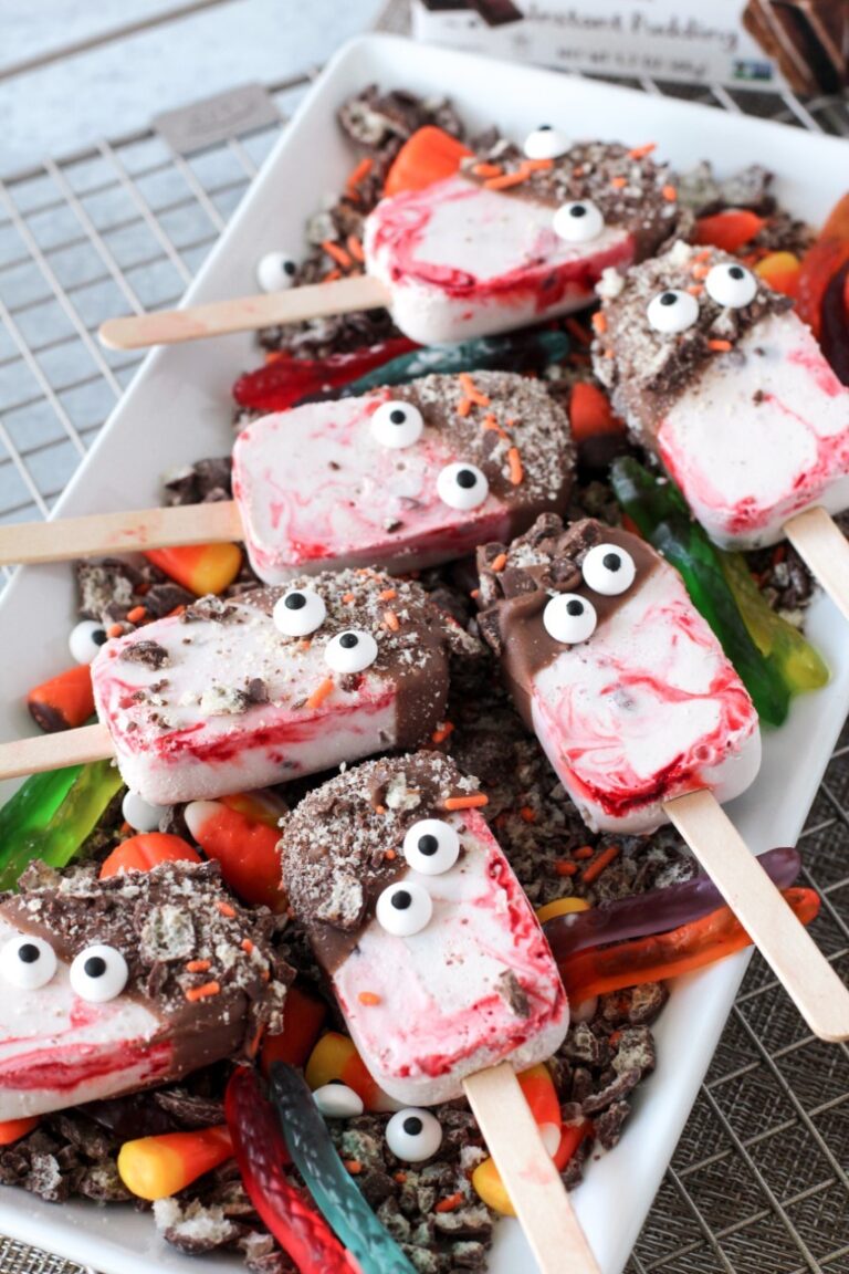 Keto Halloween Popsicles