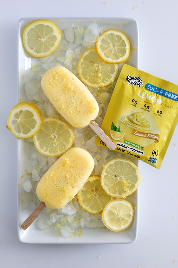 Lemon Pudding Popsicles Featured Image