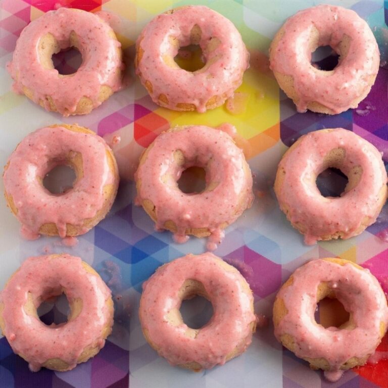 Low Carb Strawberry Donuts