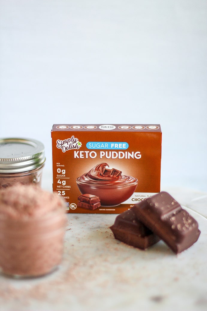 Simply Delish National Chocolate Pudding Recipe by @klean.kate Close up with pack