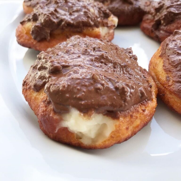 boston creme pie donuts using simply delish