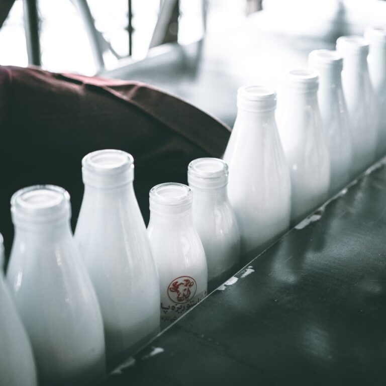 milk glasses