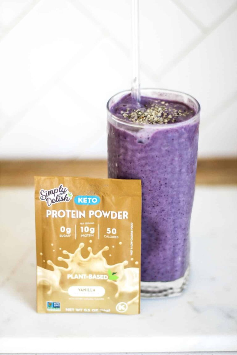 Plant Based Protein Smoothie Closeup Featured