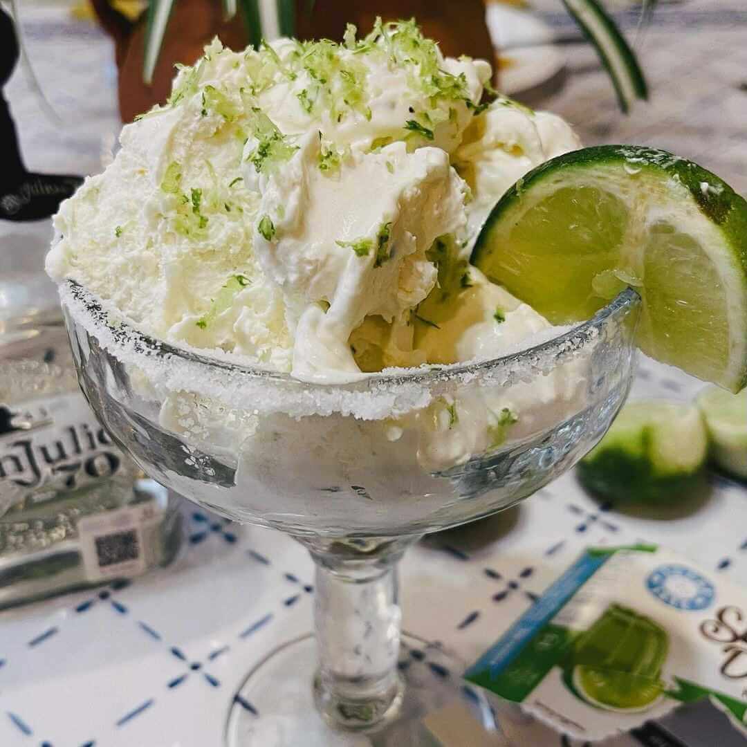 Sugar-Free and Keto-Friendly - Keto Margarita Ice Cream