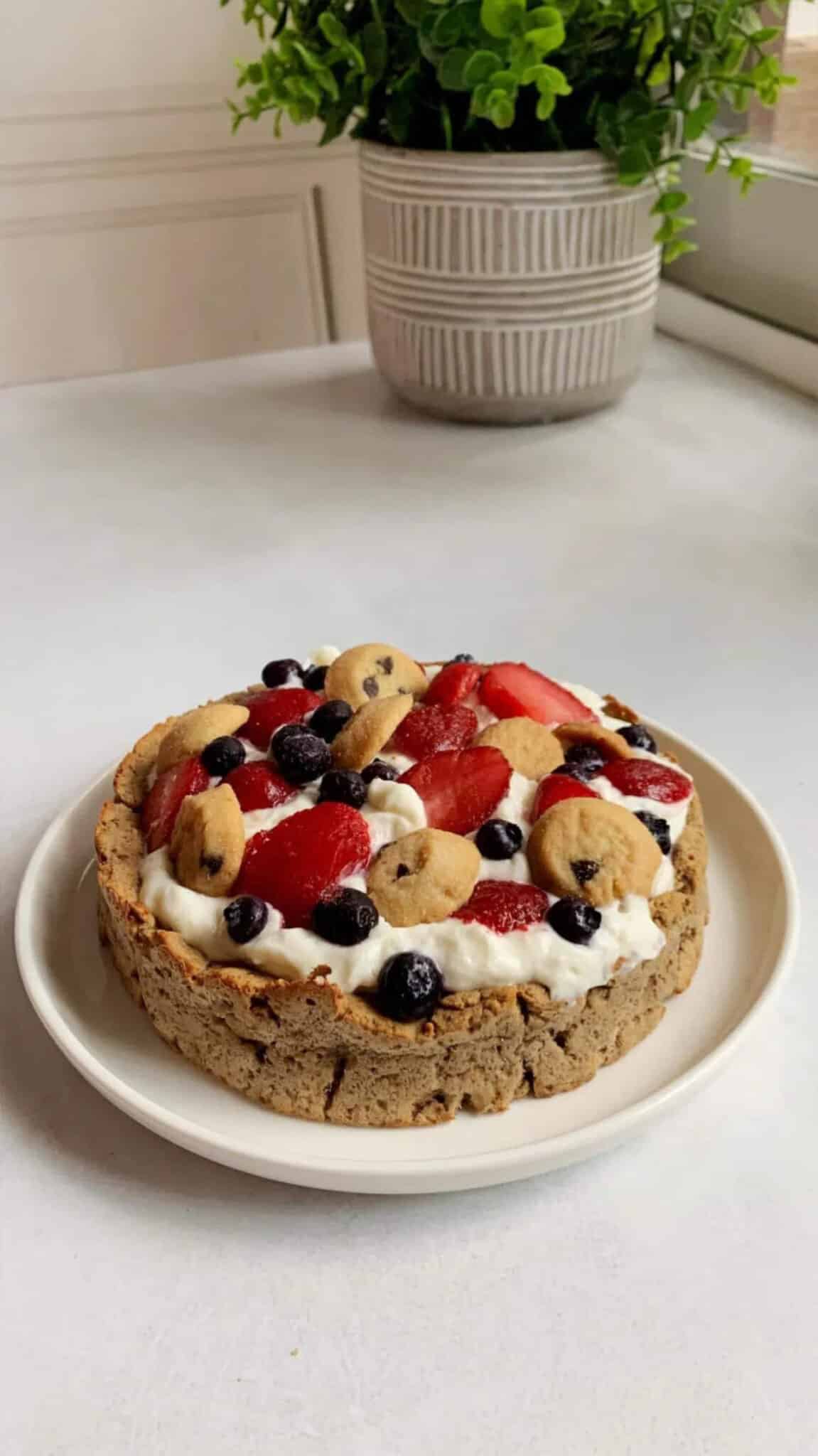 Vanilla Pudding Berries Cookie Pie 02