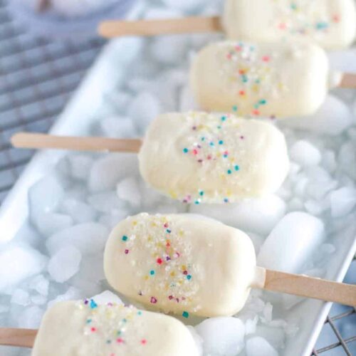 Vanilla Pudding Pops sugar free keto