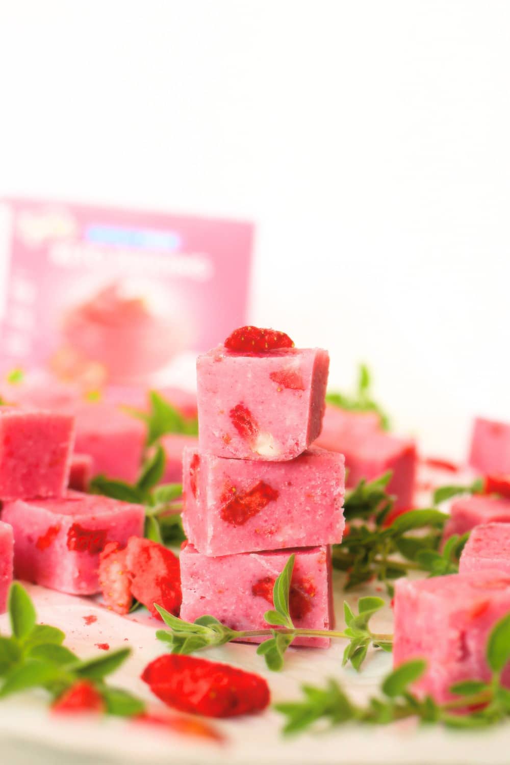 Simply Delish Keto Strawberry Fudge Featured Image