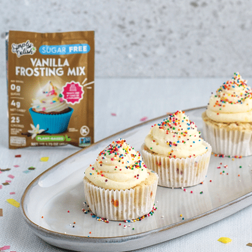 Microwave Confetti Cupcakes by @klean.kate