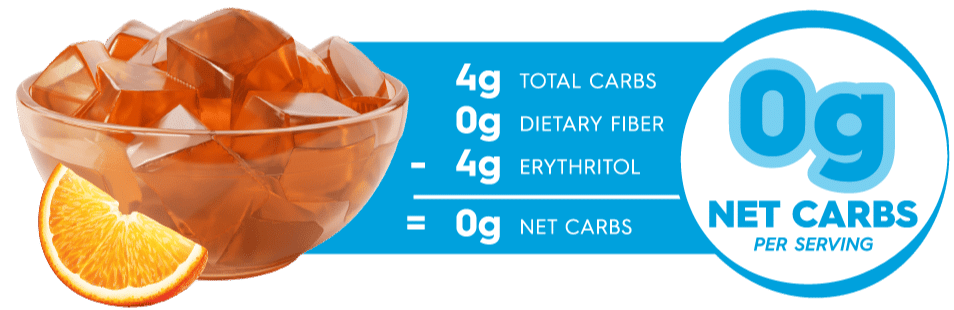 Simply Delish Orange Jel Carb Counter