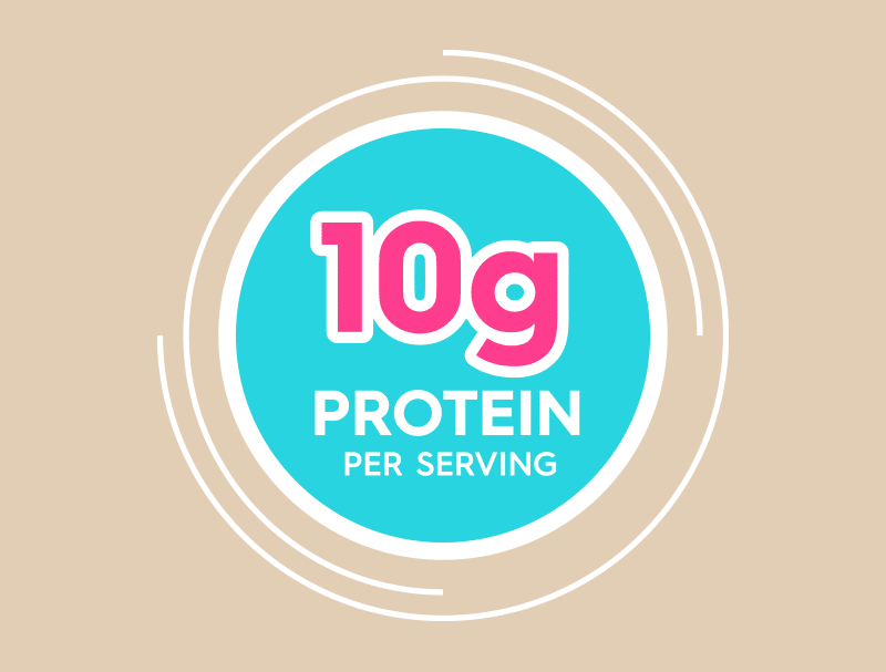 10g protein per serving